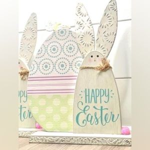 Easter bunny sign decor, Easter sign decor, spring sign decor, spring decor